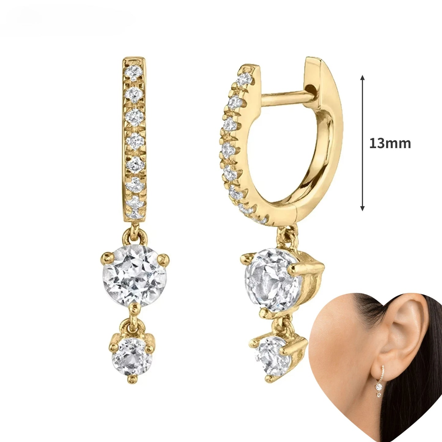 Créoles Papillon Zircon
